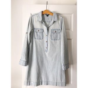 J. Crew Long-sleeve Chambray Shirtdress